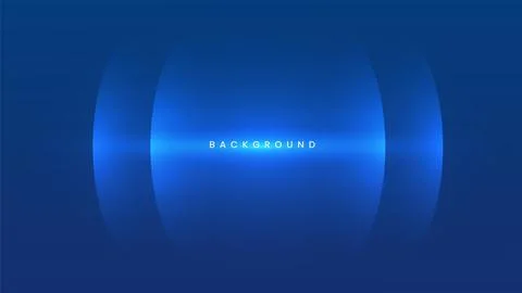 Circle neon light background, overlay layer on blue space Stock Illustration