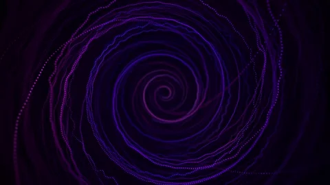 Circle neon tunnel loop. Cyber Neon tunnel. Futuristic interface pattern. G.. Video stock 317406786