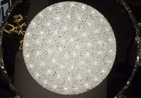 Circle or round shaped object, pattern and texture in lighting circle or r... 스톡 사진