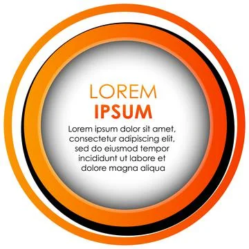 Circle orange gradient abstract banner template Stockillustratie