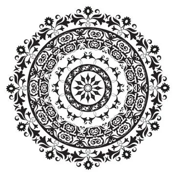 Circle Ornament Stock Illustration