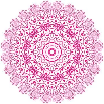 Circle ornament. Illustrazione stock