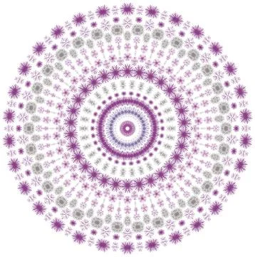 Circle ornament. Illustrazione stock