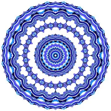 Circle ornament. Illustrazione stock