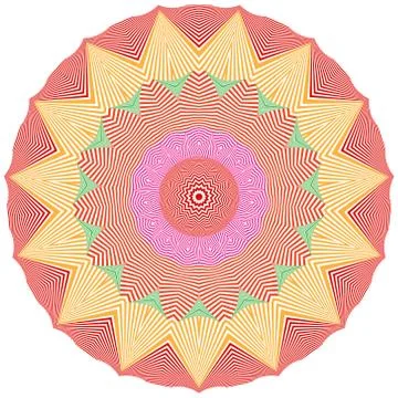 Circle ornament. Stock Illustration