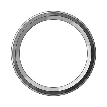Circle outline illustration Stock Illustration