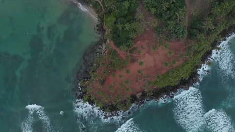 Circle over the island  Video stock 103956784