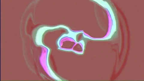 Circle overflow - red Stock Footage 230911488