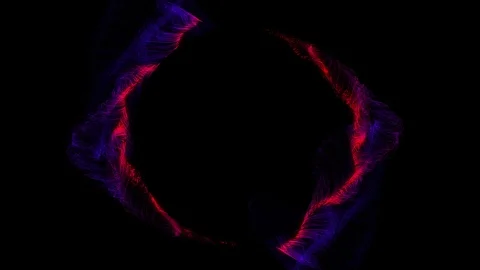 Circle Particle intro expanded disentangle wing. Stock Footage 129561545