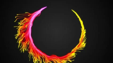 Circle particles Stock Footage 47809028