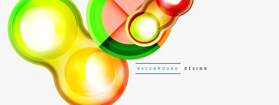 Circle pattern background. Abstract backgrounds bundle for wallpaper, banner Stock Illustration