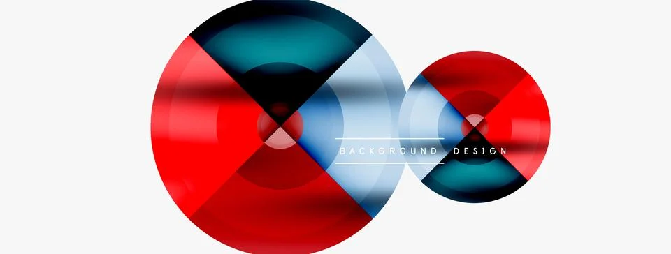 Circle pattern background. Abstract backgrounds bundle for wallpaper, banner Stock Illustration