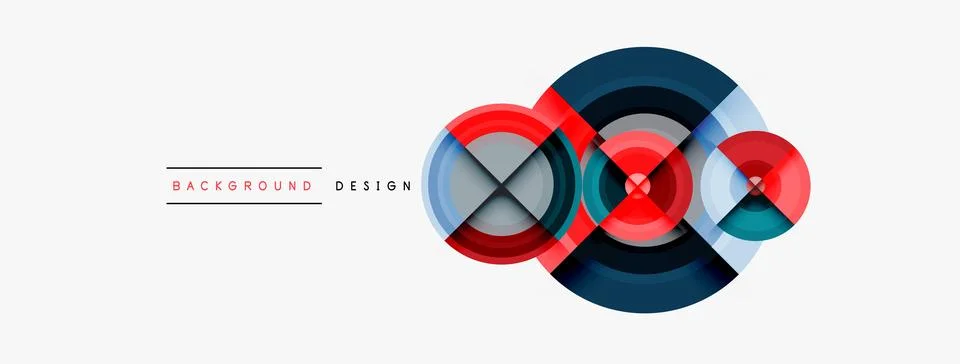 Circle pattern background. Abstract backgrounds bundle for wallpaper, banner Illustrazione stock