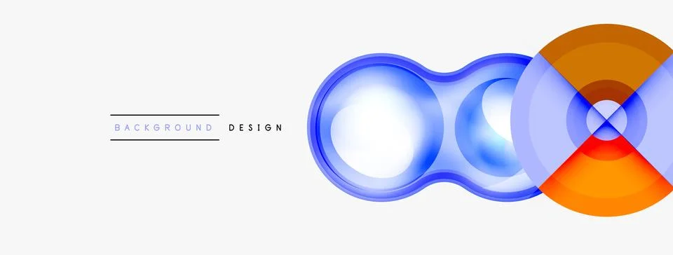 Circle pattern background. Abstract backgrounds bundle for wallpaper, banner Stock Illustration