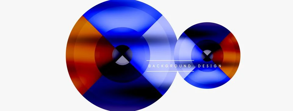 Circle pattern background. Abstract backgrounds bundle for wallpaper, banner Stock Illustration