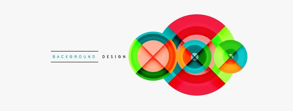 Circle pattern background. Abstract backgrounds bundle for wallpaper, banner Illustrazione stock