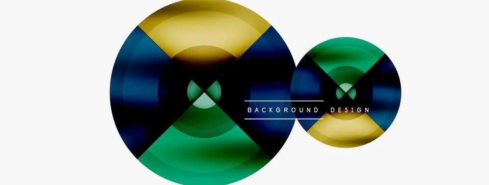 Circle pattern background. Abstract backgrounds bundle for wallpaper, banner Stock Illustration