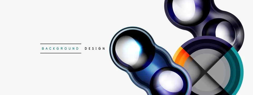 Circle pattern background. Abstract backgrounds bundle for wallpaper, banner Stock Illustration