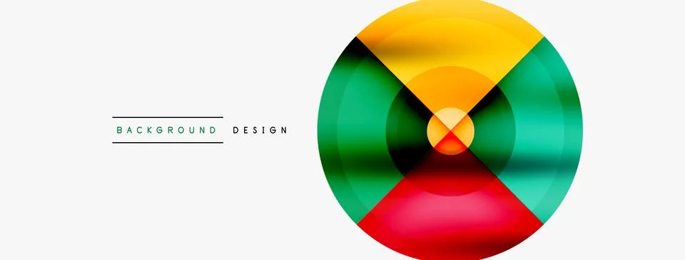 Circle pattern background. Abstract backgrounds bundle for wallpaper, banner Stock Illustration