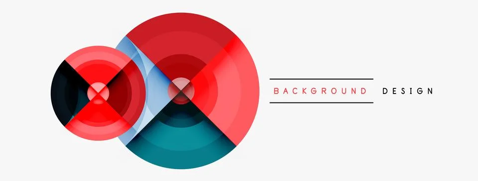 Circle pattern background. Abstract backgrounds bundle for wallpaper, banner Stock Illustration