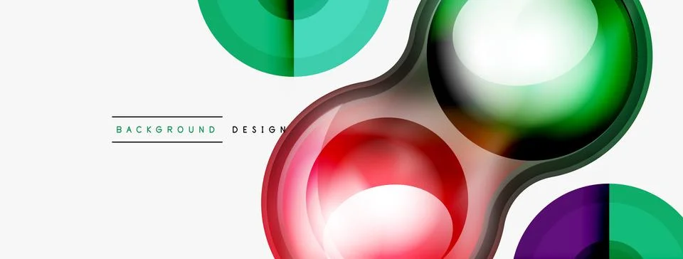 Circle pattern background. Abstract backgrounds bundle for wallpaper, banner Stock Illustration