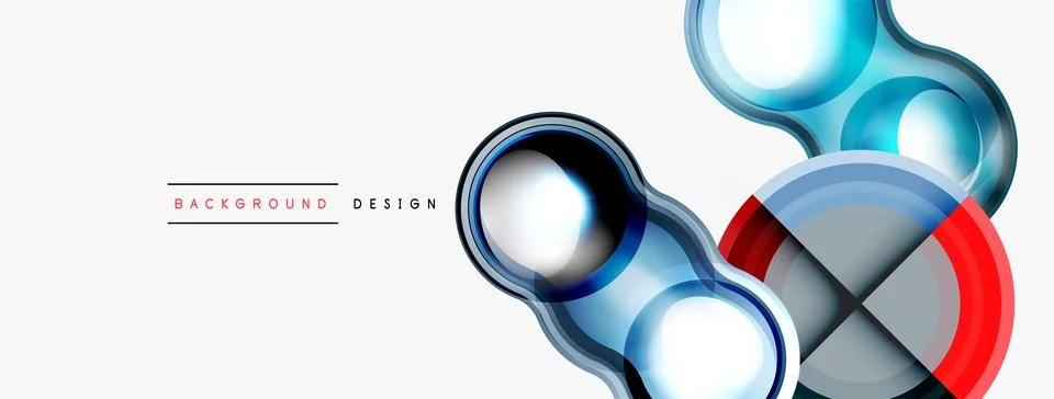 Circle pattern background. Abstract backgrounds bundle for wallpaper, banner Stock Illustration