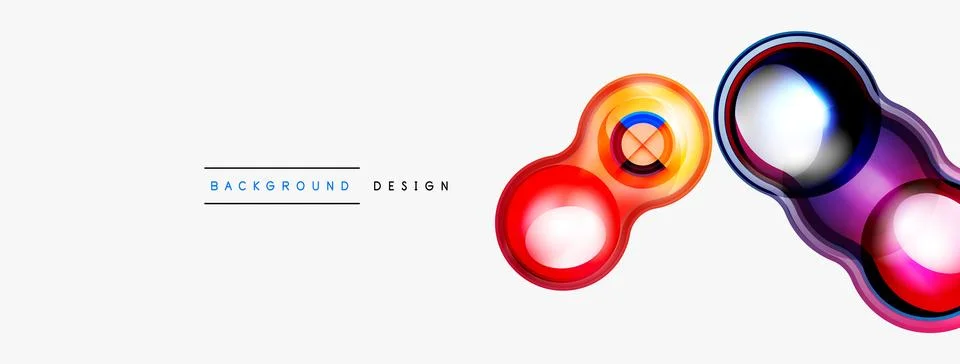 Circle pattern background. Abstract backgrounds bundle for wallpaper, banner Stock Illustration