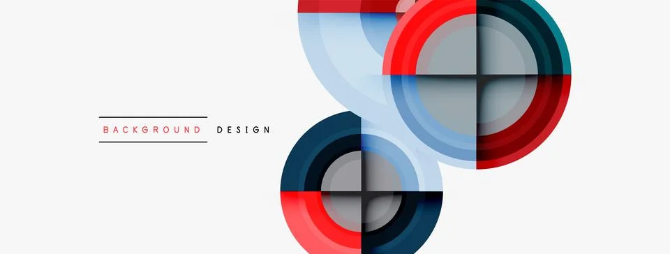 Circle pattern background. Abstract backgrounds bundle for wallpaper, banner Stock Illustration