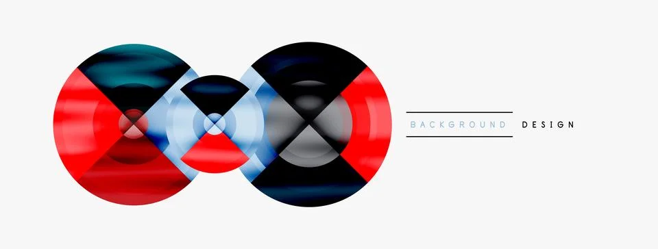 Circle pattern background. Abstract backgrounds bundle for wallpaper, banner Stock Illustration