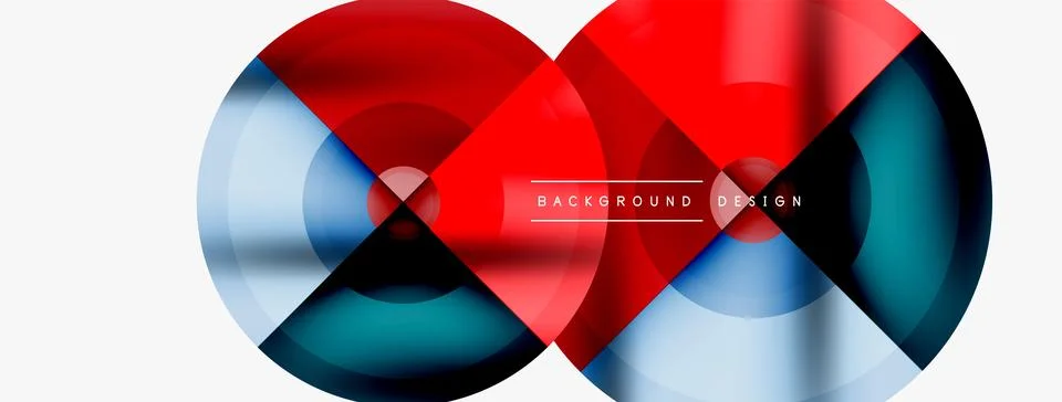 Circle pattern background. Abstract backgrounds bundle for wallpaper, banner Stock Illustration