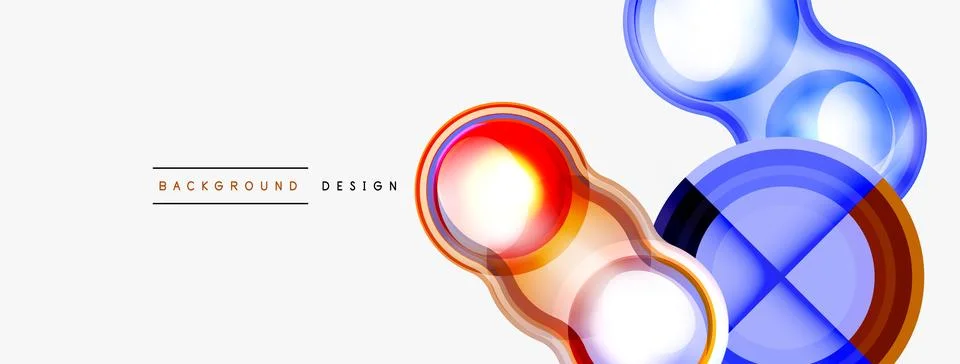 Circle pattern background. Abstract backgrounds bundle for wallpaper, banner Stock Illustration