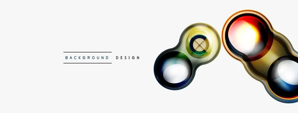 Circle pattern background. Abstract backgrounds bundle for wallpaper, banner Stock Illustration