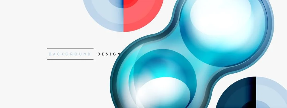 Circle pattern background. Abstract backgrounds bundle for wallpaper, banner Stock Illustration