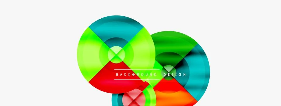 Circle pattern background. Abstract backgrounds bundle for wallpaper, banner Stockillustratie