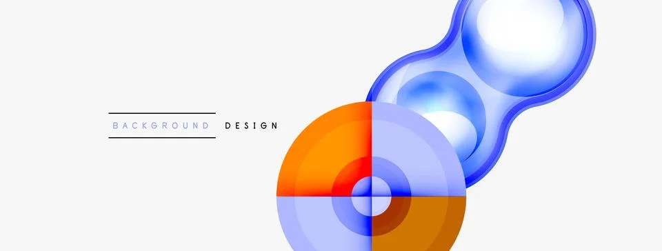 Circle pattern background. Abstract backgrounds bundle for wallpaper, banner Stock Illustration