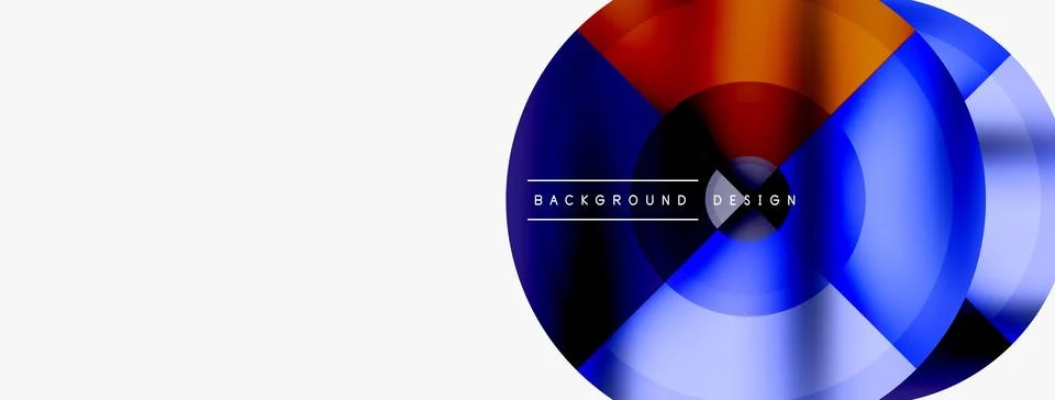 Circle pattern background. Abstract backgrounds bundle for wallpaper, banner Illustrazione stock