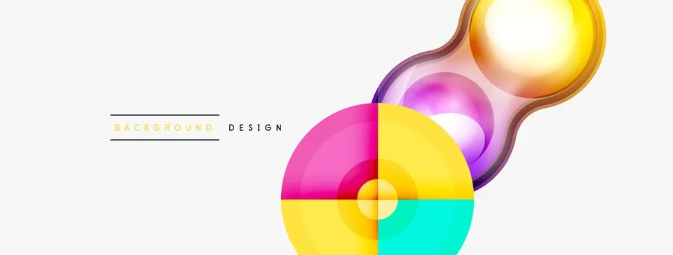 Circle pattern background. Abstract backgrounds bundle for wallpaper, banner Stock Illustration