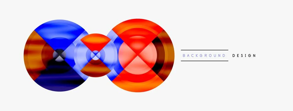 Circle pattern background. Abstract backgrounds bundle for wallpaper, banner Illustrazione stock