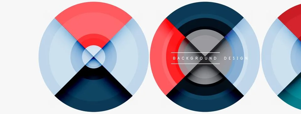 Circle pattern background. Abstract backgrounds bundle for wallpaper, banner イラスト素材