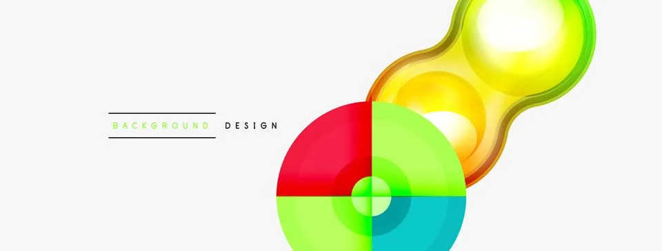 Circle pattern background. Abstract backgrounds bundle for wallpaper, banner Stock Illustration