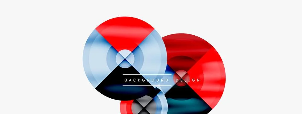 Circle pattern background. Abstract backgrounds bundle for wallpaper, banner Stock Illustration