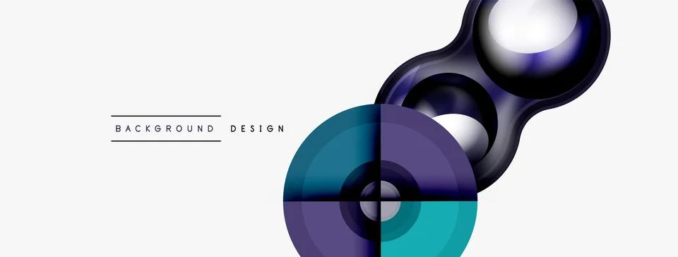 Circle pattern background. Abstract backgrounds bundle for wallpaper, banner Stock Illustration