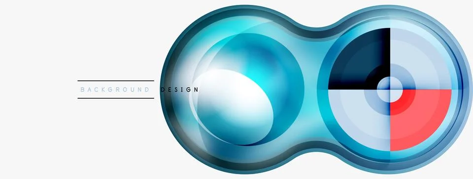 Circle pattern background. Abstract backgrounds bundle for wallpaper, banner Stock Illustration