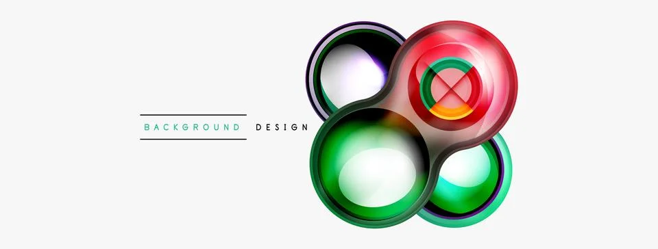 Circle pattern background. Abstract backgrounds bundle for wallpaper, banner Stock Illustration