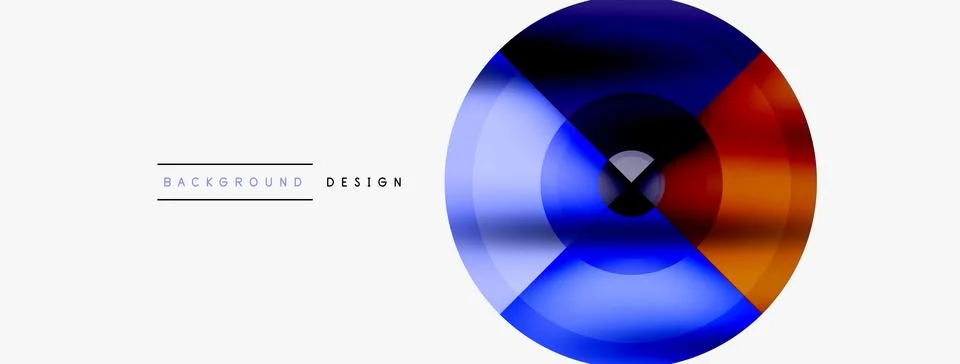 Circle pattern background. Abstract backgrounds bundle for wallpaper, banner Stock Illustration