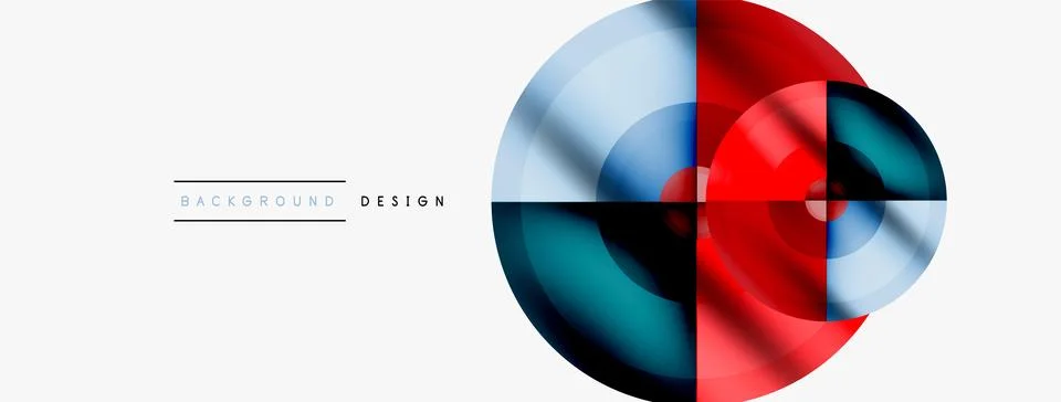 Circle pattern background. Abstract backgrounds bundle for wallpaper, banner Stock Illustration