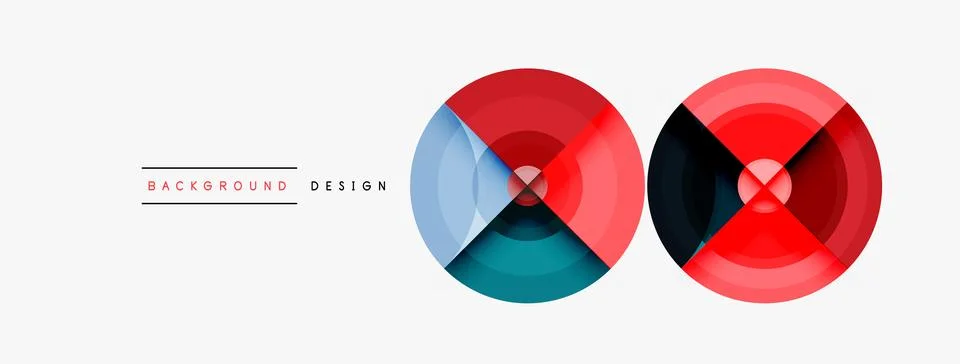 Circle pattern background. Abstract backgrounds bundle for wallpaper, banner Stock Illustration