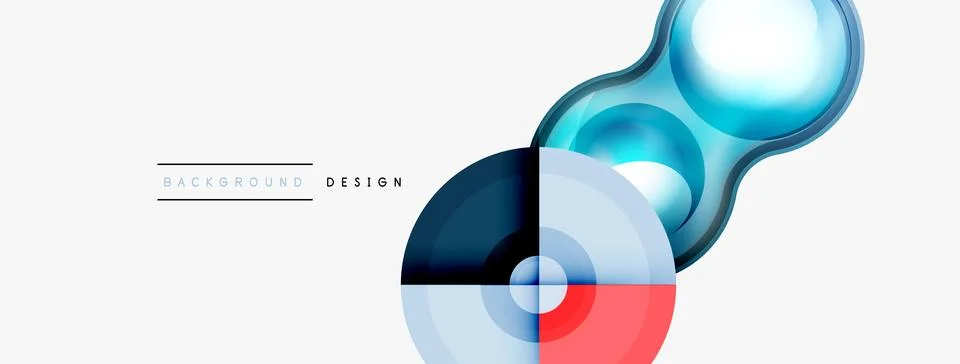 Circle pattern background. Abstract backgrounds bundle for wallpaper, banner Stock Illustration