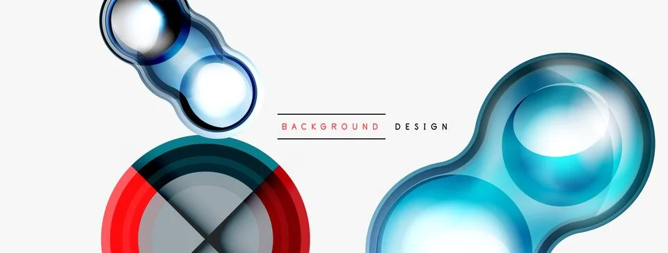 Circle pattern background. Abstract backgrounds bundle for wallpaper, banner Stock Illustration