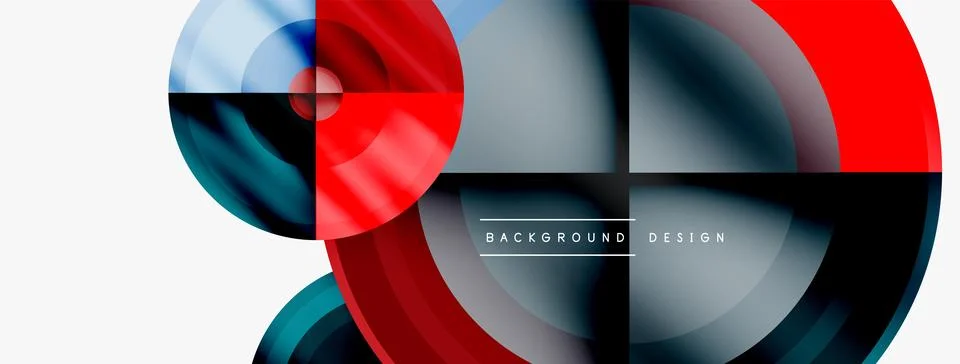 Circle pattern background. Abstract backgrounds bundle for wallpaper, banner Stock Illustration